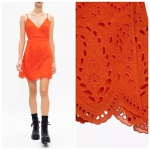 All Saints Zariah Lace Mini Dress Med